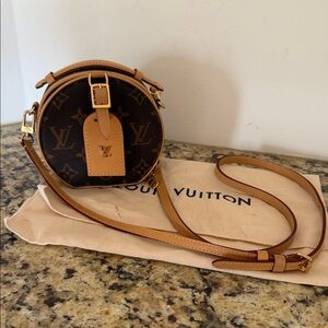 Louis Vuitton Brown and Tan Mini Boite chapeau